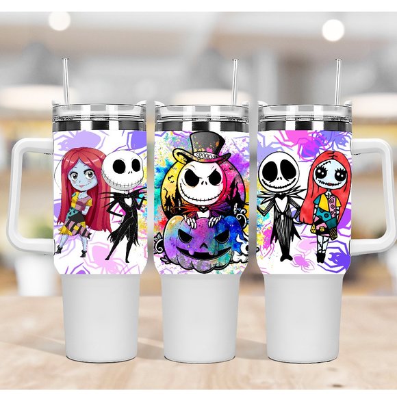 Custom made Disney Nightmare before Christmas Tumbler Brand New 40 oz double wal - Picture 7 of 13